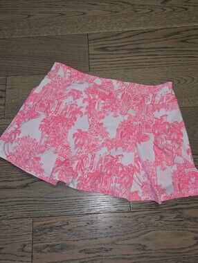 Lilly Pulitzer Pink & White Printed Skort